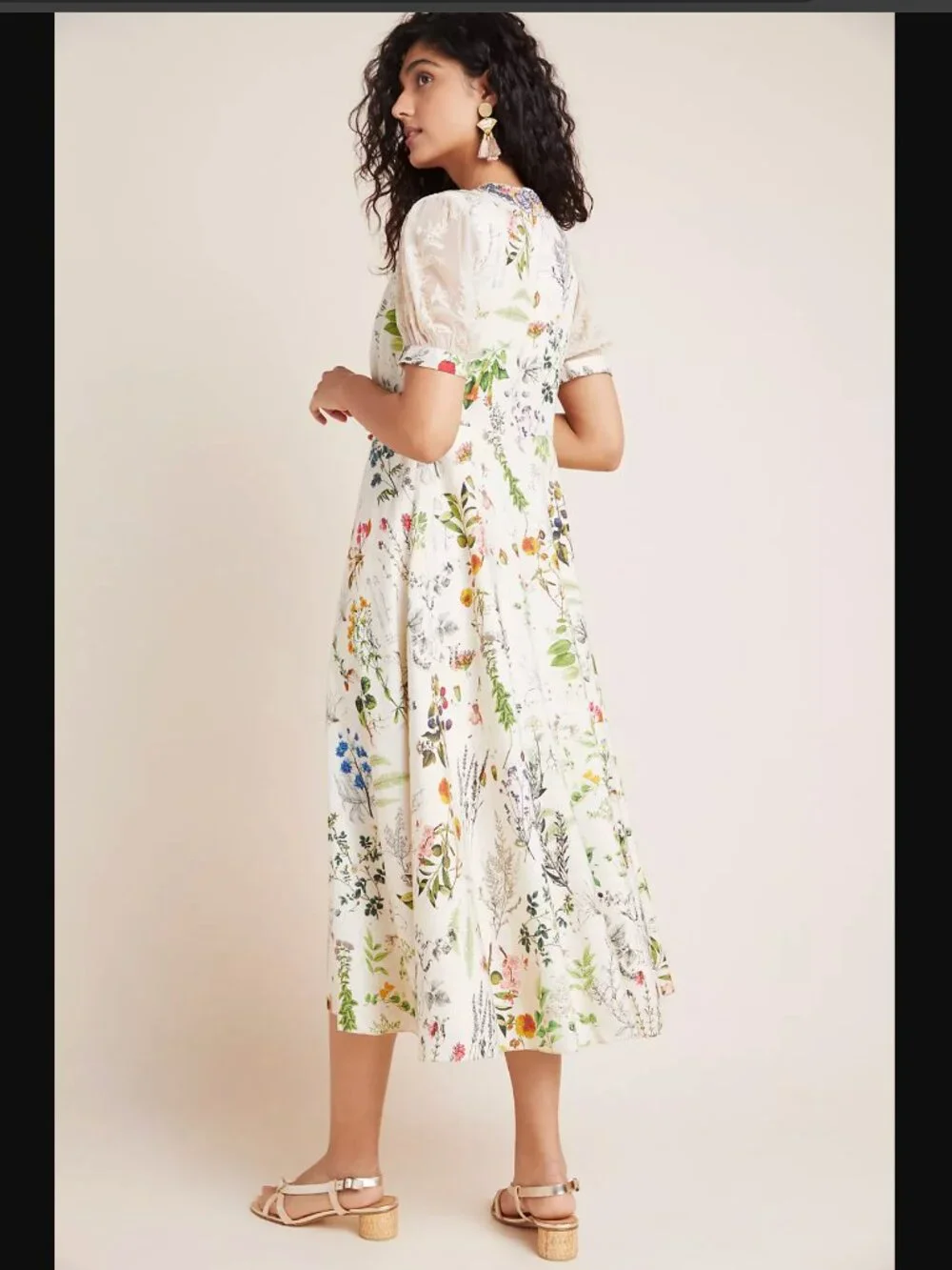 NWT Anthropologie Geisha Designs Donna Embroidered Floral Lace Dress S - Picture 2 of 8